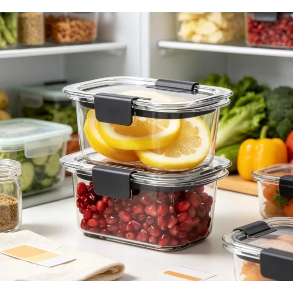 Bestseller 1.3 Cup Stain-Proof Food Storage Container Set of 2 Leak Proof Airtight Kitchen Essentials
