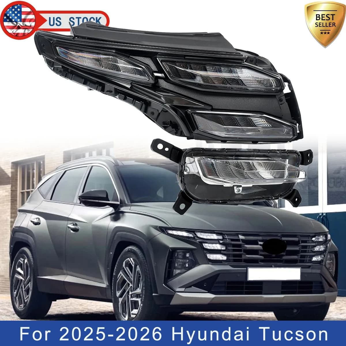 Faro Anteriore Destro per Hyundai Tucson SEL Sport 4 Porte 2025 2026 con Luci Diurne a LED