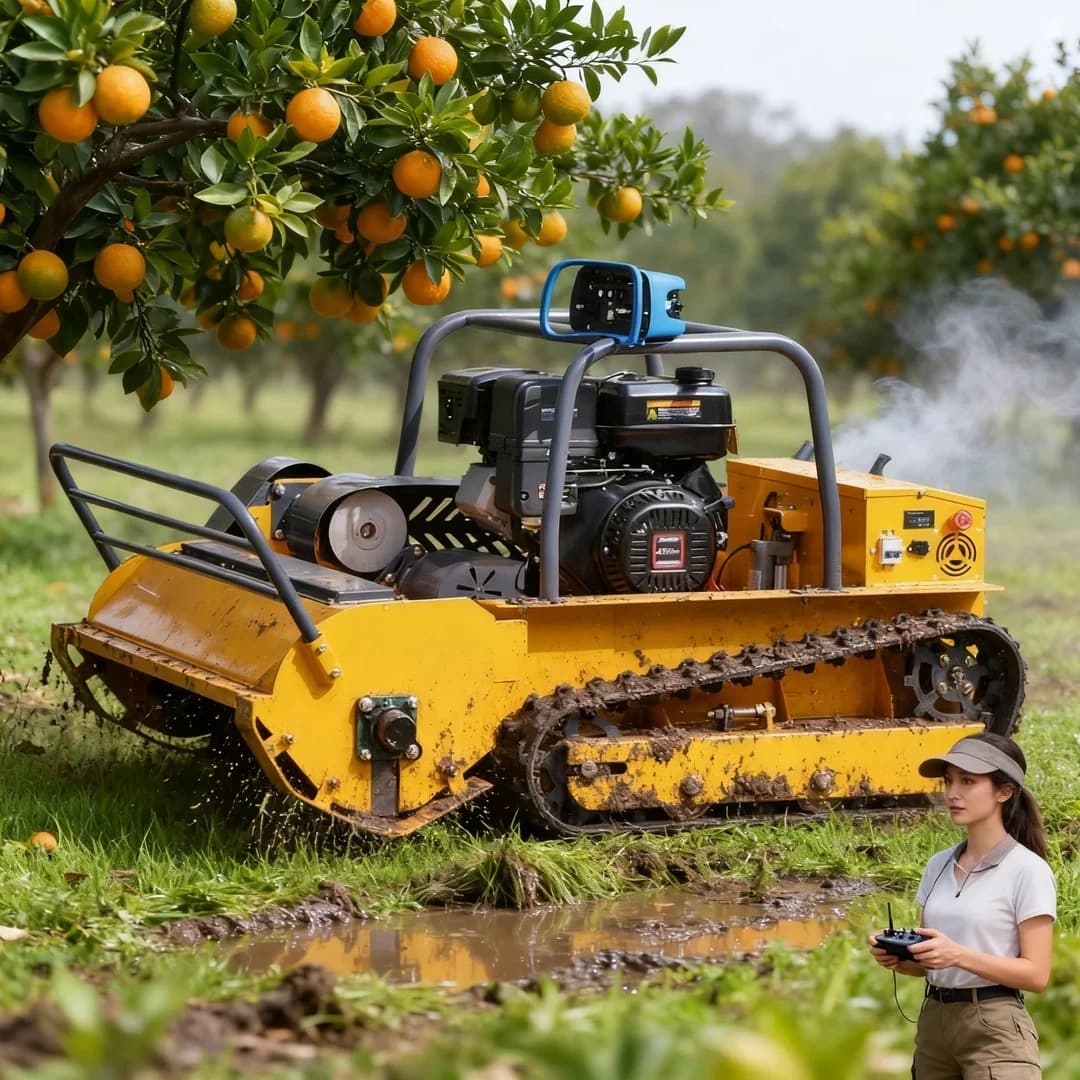 Robot Falciatore Semovente Personalizzato con Telecomando per la Triturazione dell'Erba, Approvato CE EPA per Frutteti, Fattorie, Campi da Golf