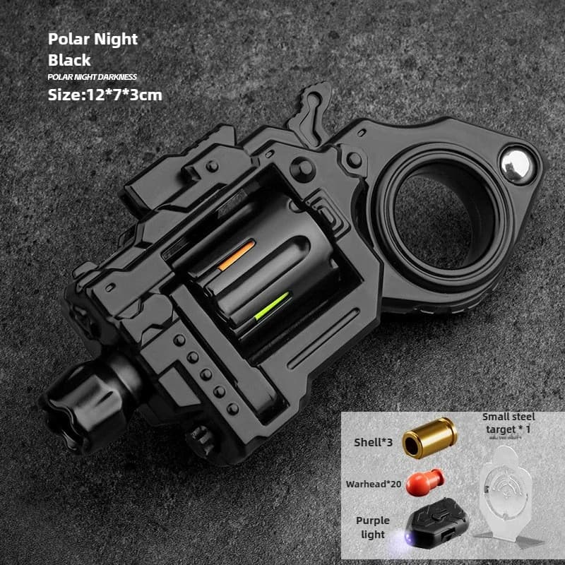 Giocattolo Revolver in Lega, Fidget Spinner, Anello EDC, Gadget da Tiro, Giocattoli Antistress per Ragazzi, Regalo
