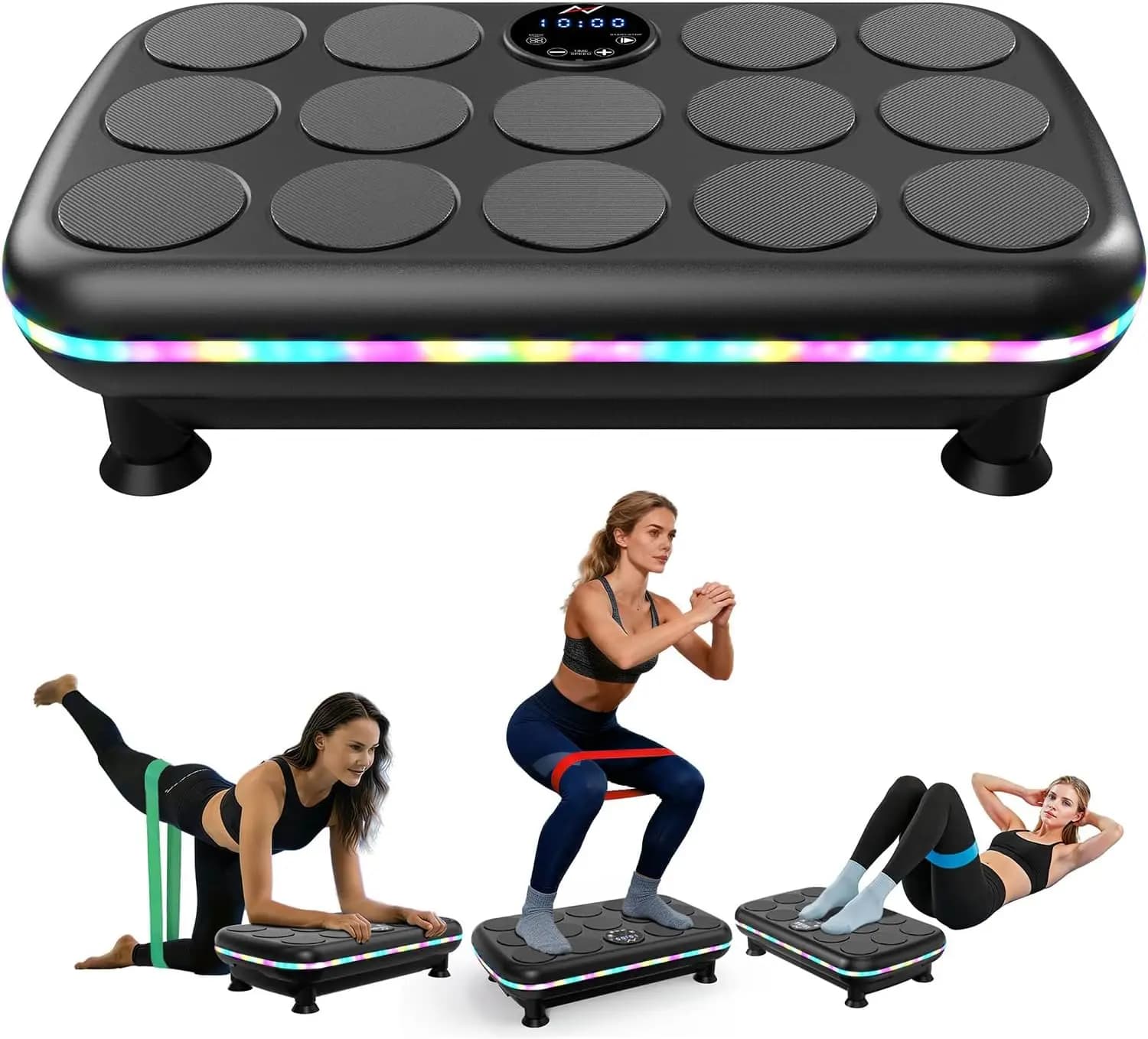 Pedana Vibrante per Allenamento Completo del Corpo, Piattaforma Fitness per Palestra Domestica e Perdita di Peso