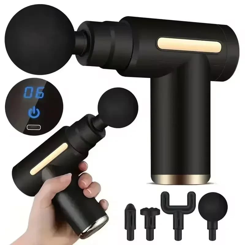 Electric Percussion Massage Gun, Deep Muscle Relaxing, Lift Tool from Pain to Collo, Back and Spalle, for Fitness Recovery
