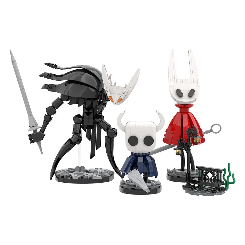 MOC Halloween Hollow Knight Building Kit Design fai da te Pure Bessel Action Figure Giocattolo in mattoni Regalo per adulti