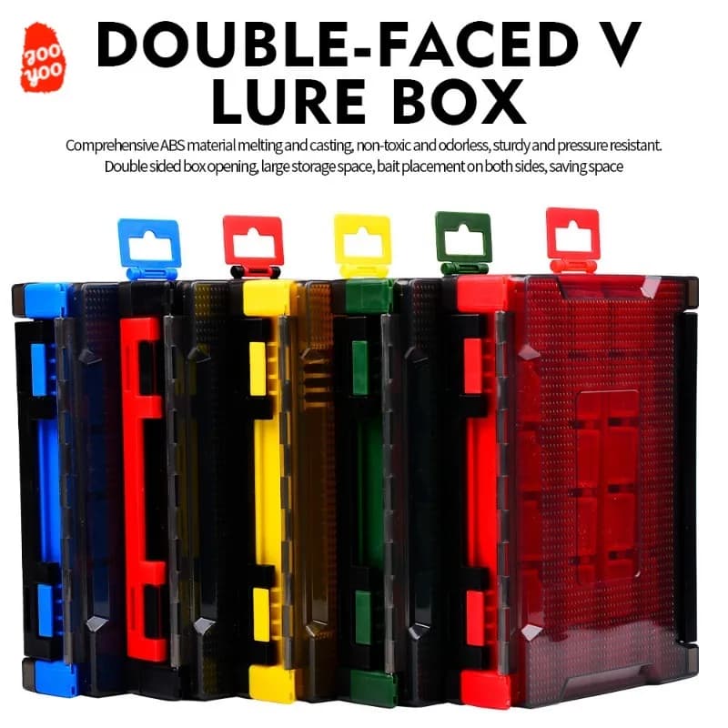Fishing Bags Lure Box Double Sided Fishing Tackle Box Bait Accessories Storage Box Minnow Pencil Plastic Fishing Supplies