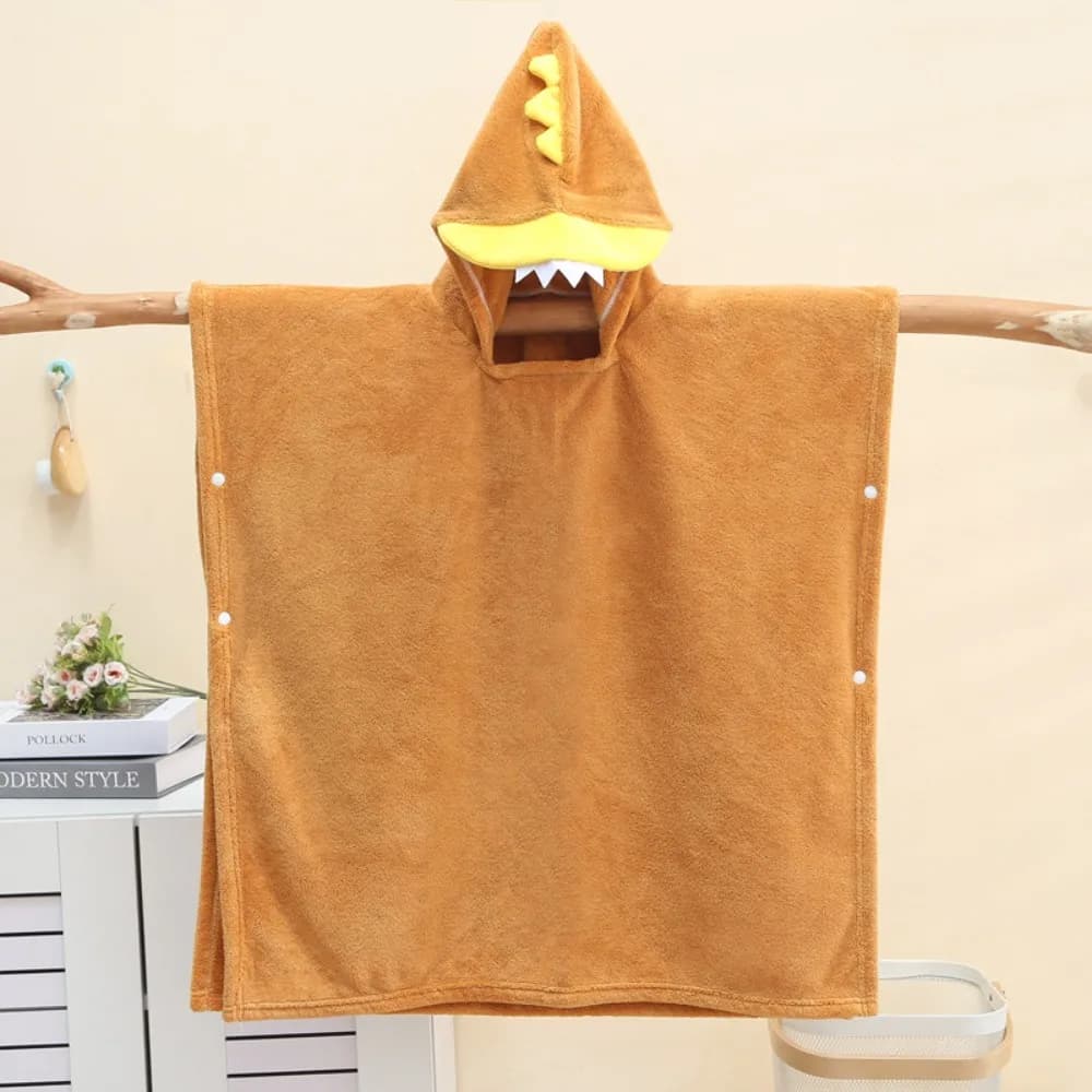 Caldo cartone animato asciugamano da bagno per bambini ad asciugatura rapida con cappello accappatoio con cappuccio assorbente in velluto corallo accappatoio per neonato mantello da doccia