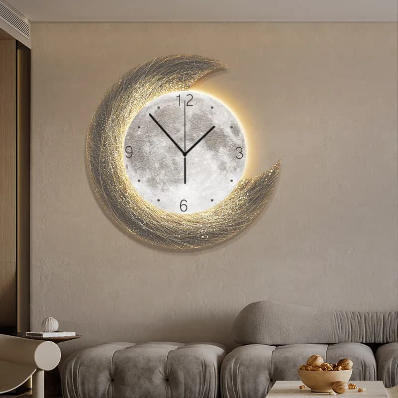 Orologi da Parete dal Design Creativo per Ristoranti e Camere da Letto, Orologio Moderno di Lusso per Soggiorno, Orologio Digitale da Parete, Ornamenti per Arredamento Casa