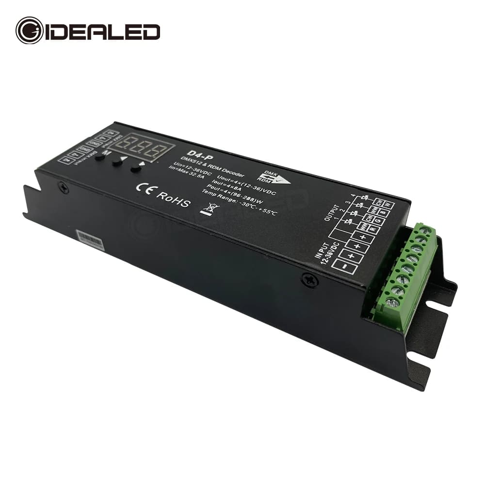 12-36V DMX 512 controllo della decodifica interruttore a parete touch panel controller RGBW uscita a parete segnale T13 Controller striscia LED