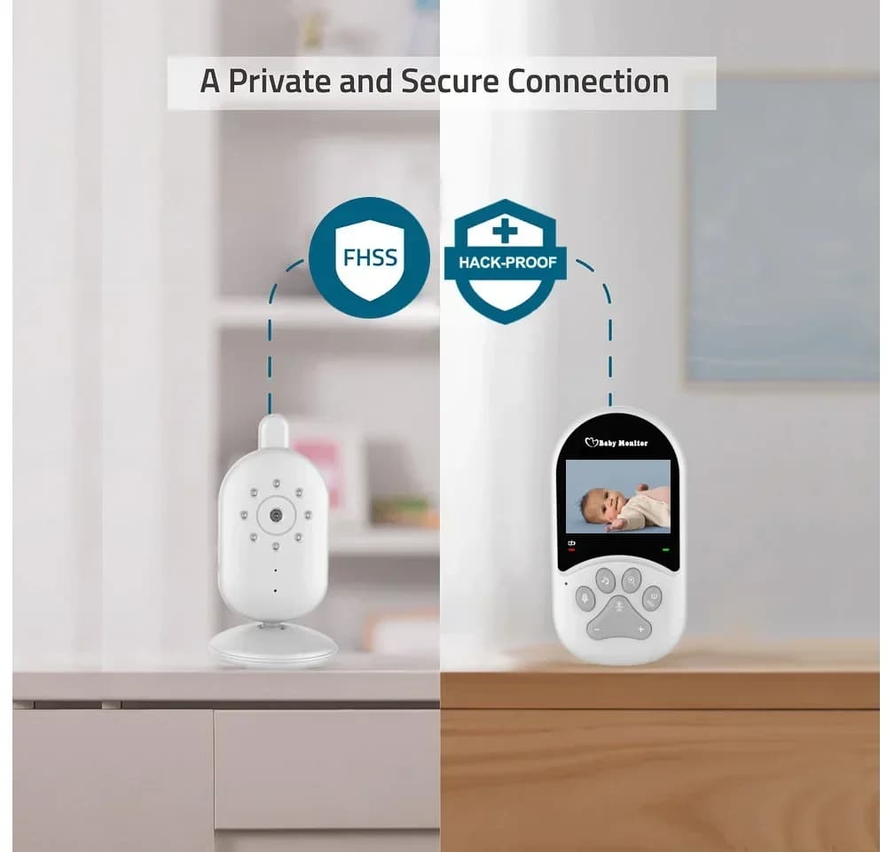Visione notturna Wireless Baby Monitor da 2,4 pollici Sicurezza per bambini Ninna nanna Audio bidirezionale Sveglia Video Sicurezza Baby Monitor SM660