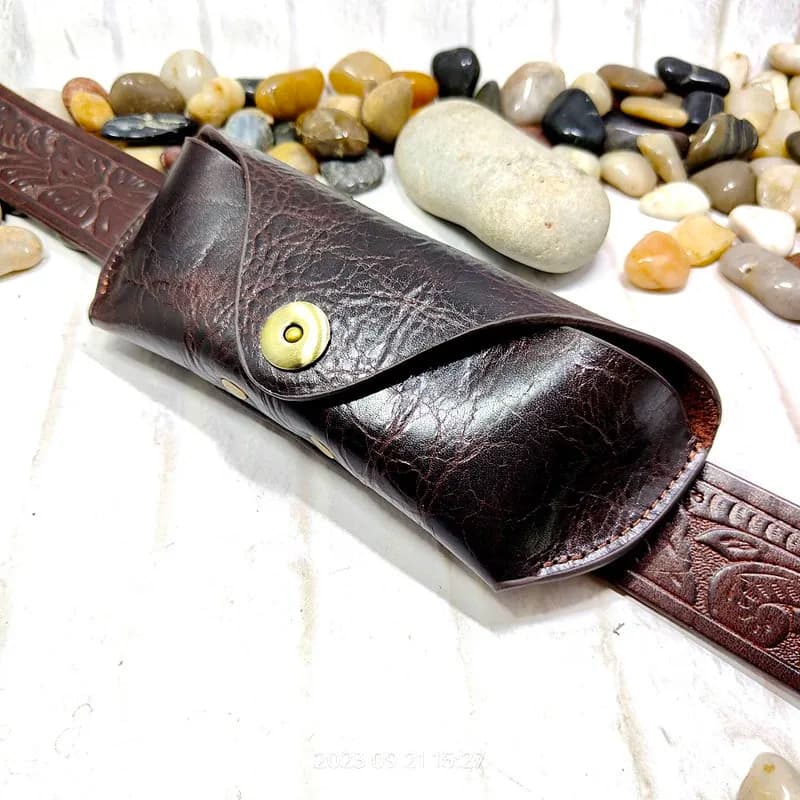 Blongk sunglasses bag for real leather jacket for women's portable pocket belt pocket belt YJHd-55