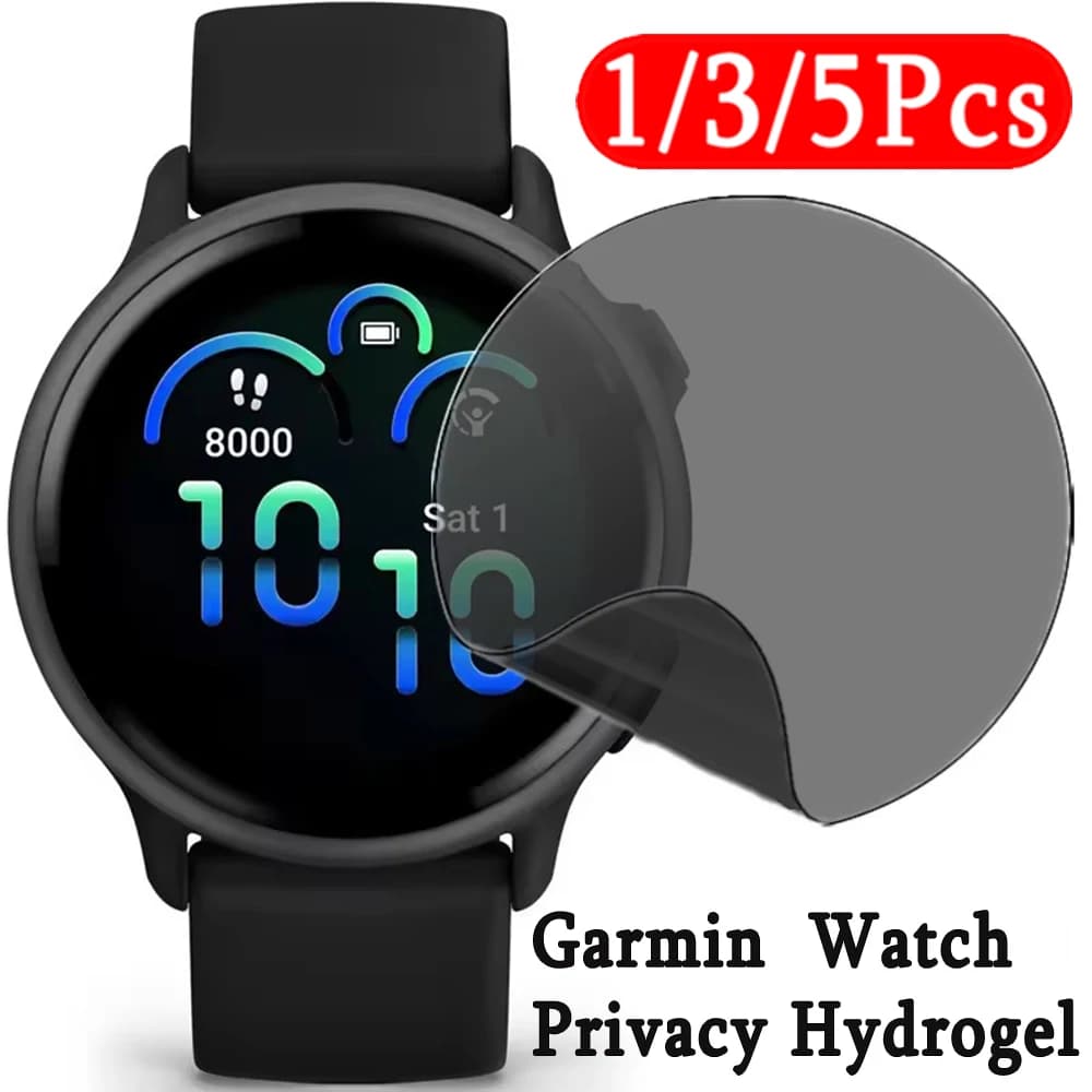 Pellicola Idrogel Privacy per Orologi Garmin Forerunner 165 Music 45 55 220 225 230 235 245 255 255s 265 265S - Protezione Schermo (1-5 Pezzi)