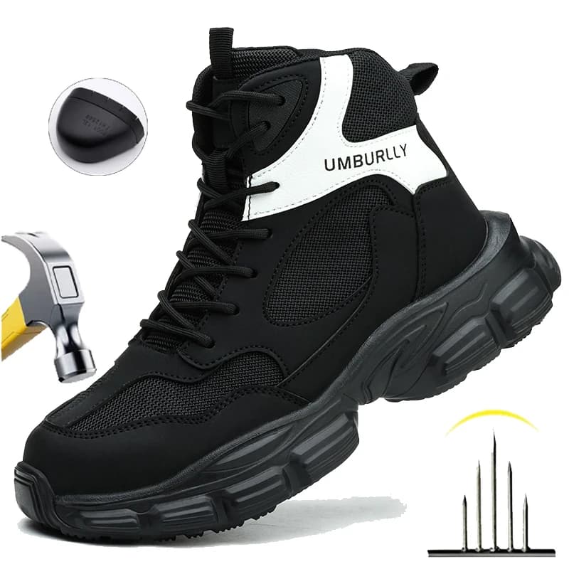 Scarpe Antinfortunistiche da Donna con Punta in Acciaio, Leggere e Traspiranti, per Escursionismo e Industria, Taglie 35-41