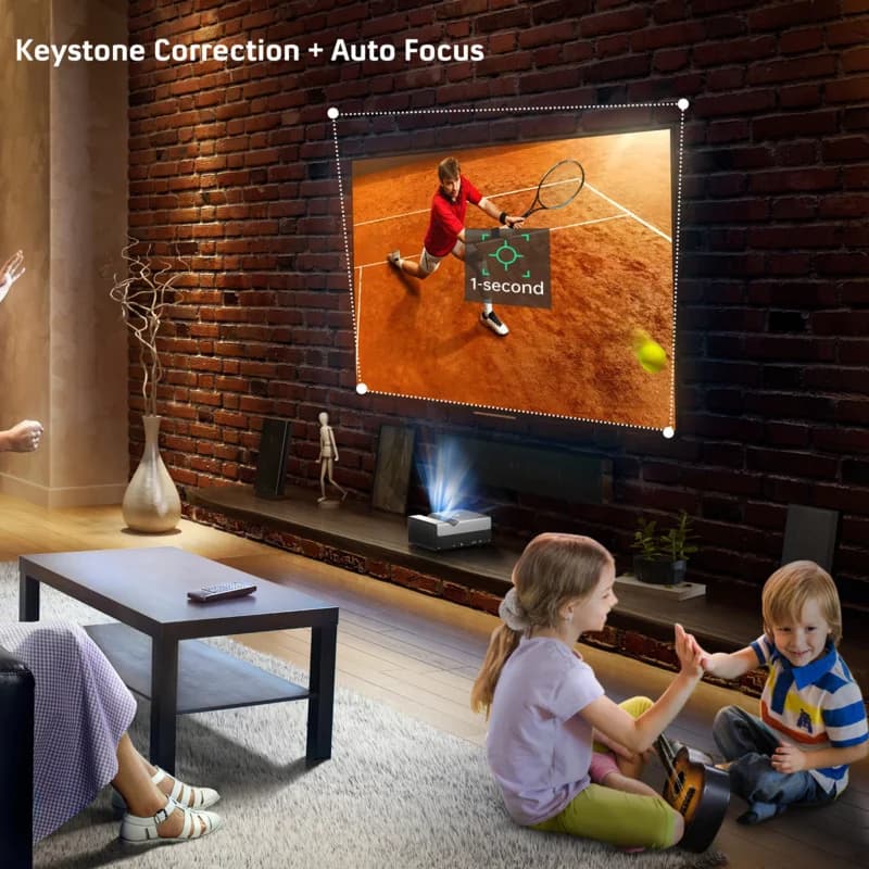 2025 Proiettore intelligente portatile UST DLP esterno FHD 1080P Android Wifi Supporto Video 4K Mini messa a fuoco in pochi secondi Fascio