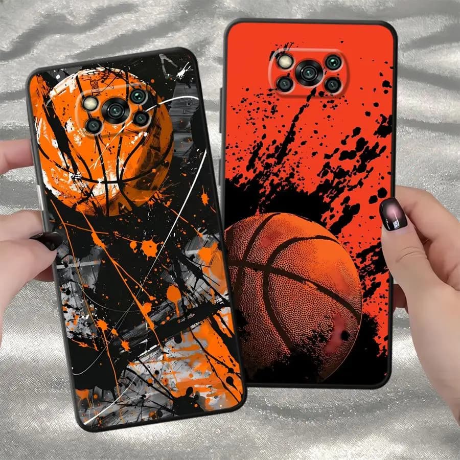 Cover per Telefono con Motivo Basket per Xiaomi Redmi K60 12C 15C 13C A1 A5 10 14C A2 K40 A3x 9 8