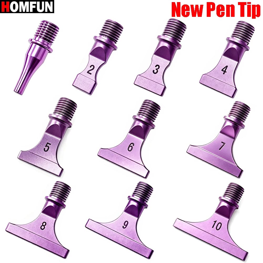 HOMFUN New 1-25 Head Diamond Painting Pen Tip, Sturdy and Durable Thin Multifunctional Threaded Tip Embroidery Nail Art Tool