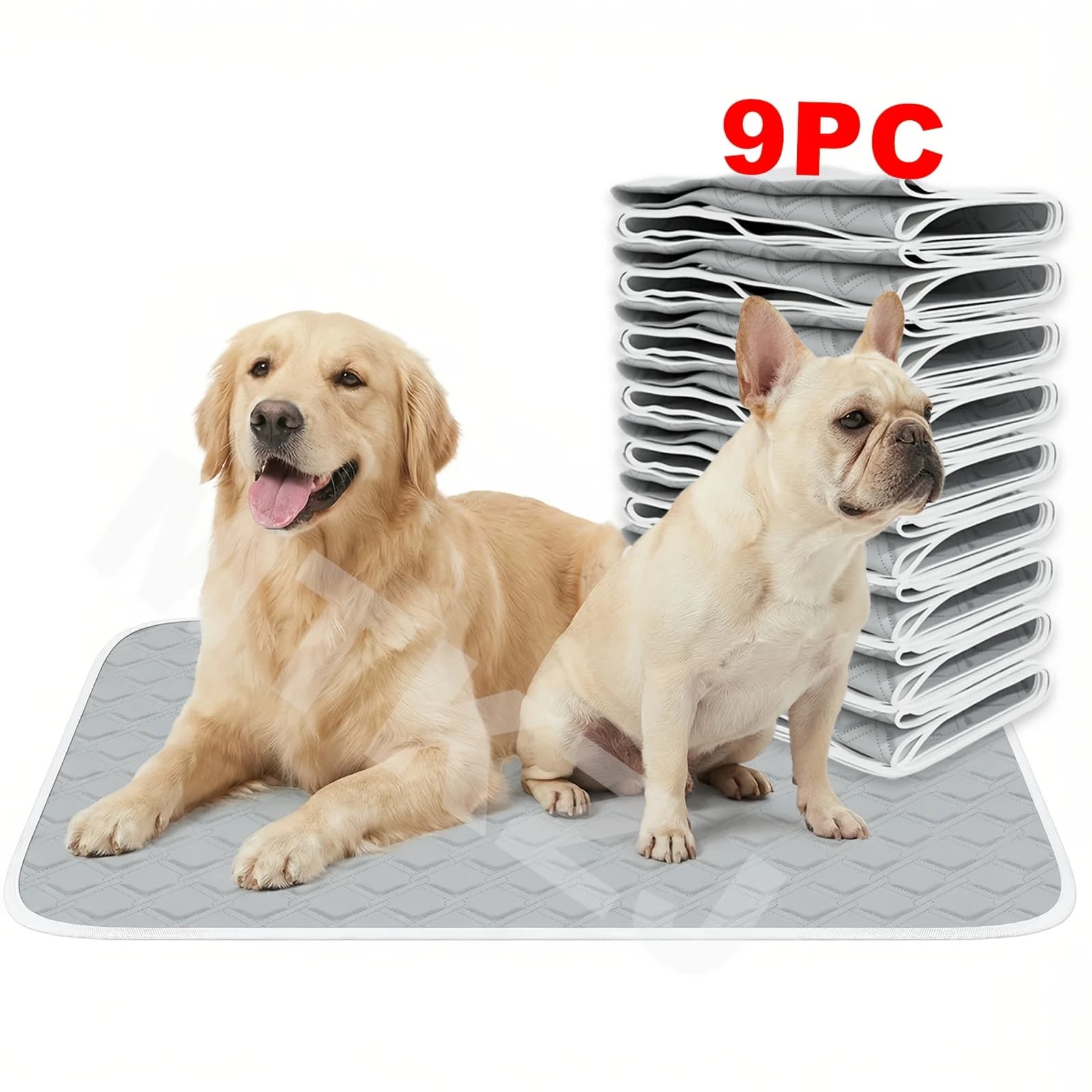 Tappetini assorbenti riutilizzabili per urina di animali domestici, super assorbenti, 37,5 x 28 pollici, XXL - a prova di perdite e resistenti agli odori, disponibili in set da 3 e 9 pezzi, per l'addestramento alla toilette e la gestione di situazioni impreviste - adatti per cani, gatti e altri animali domestici