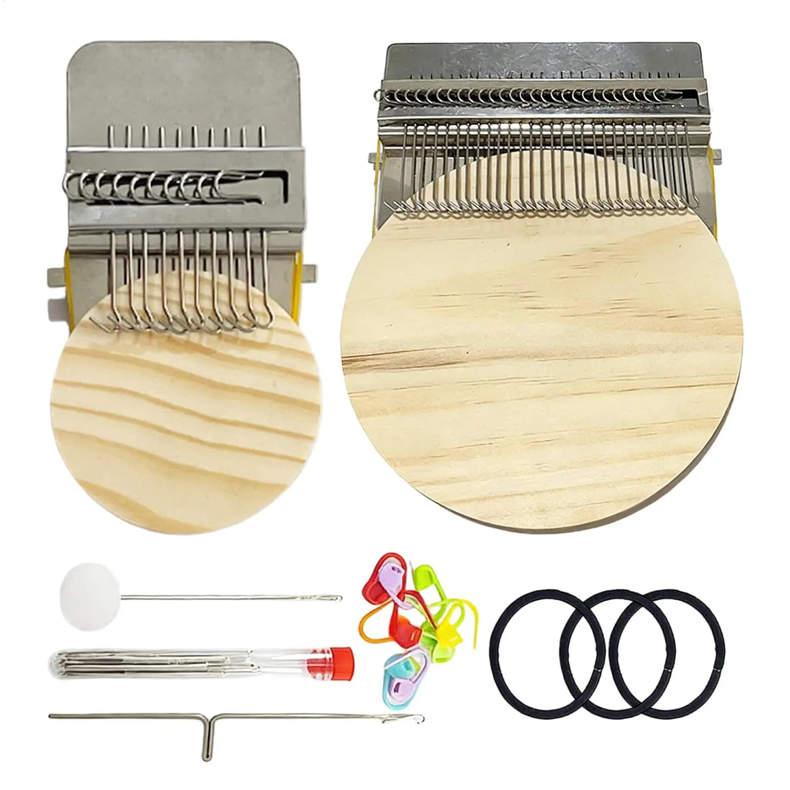 Knit Patchs Repair Kit Darning Loom Supplies With Needle Hook For Crochet Clothing Mending Craft Arts Handmade Fixing Tools