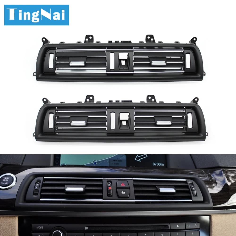Car Central Air Conditioning AC Vent Grille Panel For BMW 5 Series F10 F11 520i 523i 525i 528i 535i 64229166885,64229209136