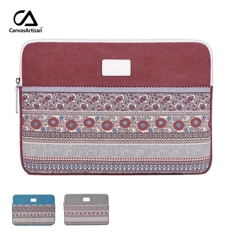 Borsa per laptop di marca 11,12,13,14,15,15.6 pollici, custodia in tela per notebook Lady Man per computer MacBook Air Pro, DropShip T38