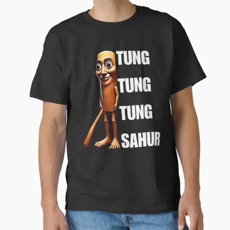 T-shirt classica Tung Sahur Italian Brainrot prodotta negli Stati Uniti/Australia, taglia S-2XL