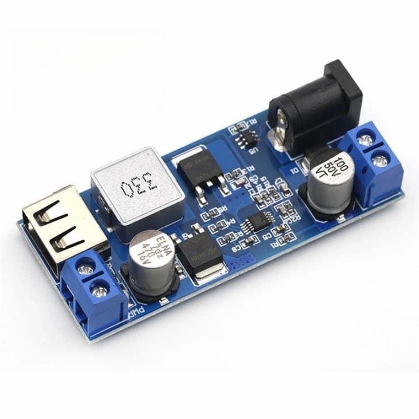 2pcs DC DC Buck Converter 24V 12V to 5V 5A High Power Step Down Module Better Than LM2596S for Car Arduino