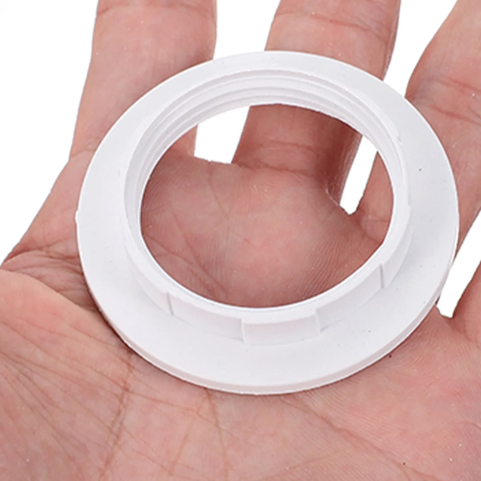 6Pcs Lamp Shade Retainer Ring E26 E27 Plastic Lamp Holder Fixing Ring for Stable Light Socket Collar Shade Locking Retainer