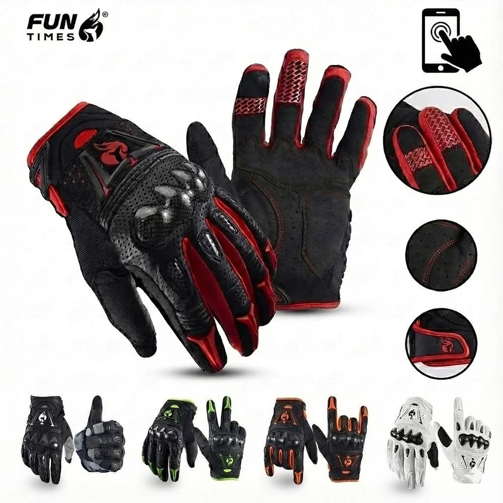 Bomber gloves AIR Motocross Gloves MX BMX Dirt Bike Off-road Moto Enduro Riding Cycling ATV UTV Luvas For Men Touch Screen