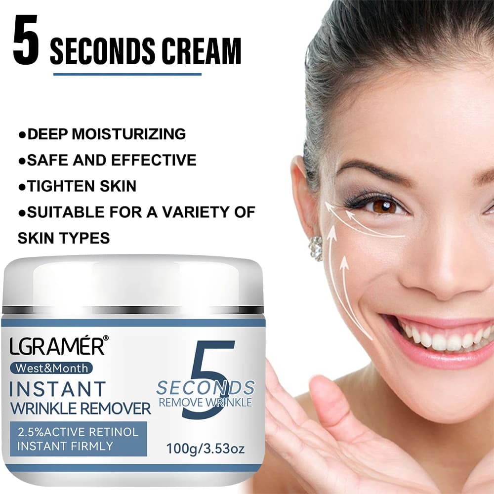 Crema al collagene al retinolo con acido ialuronico Vitamina C+E Rassodante Nutriente e idratante Antirughe Invecchiamento Riduce i pori