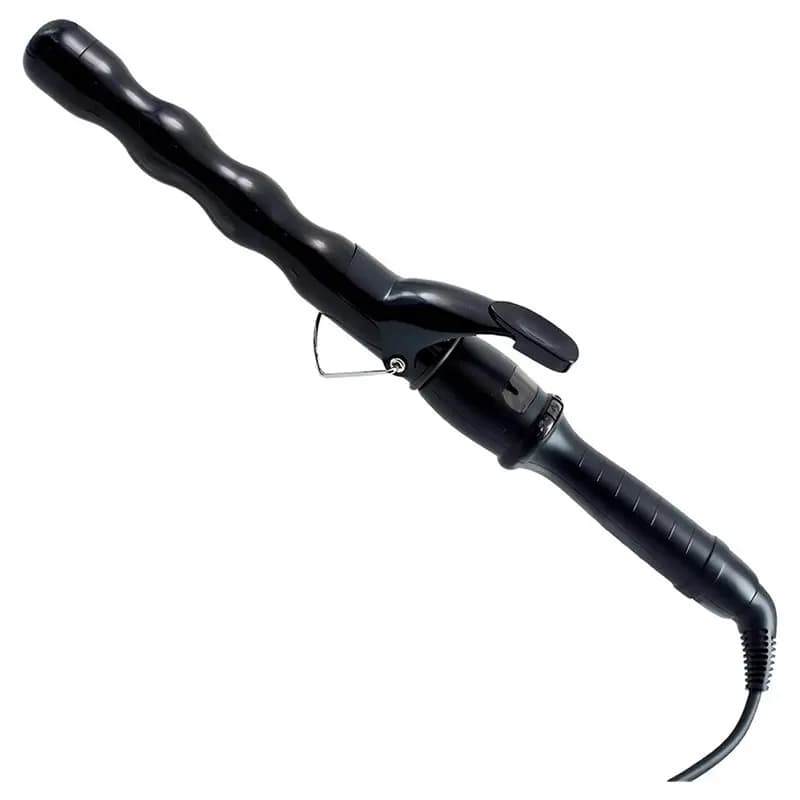 daESSENTIALS da 1.25 inch (32 mm) curling iron with LCD display, long hair, EU plug, beach waves