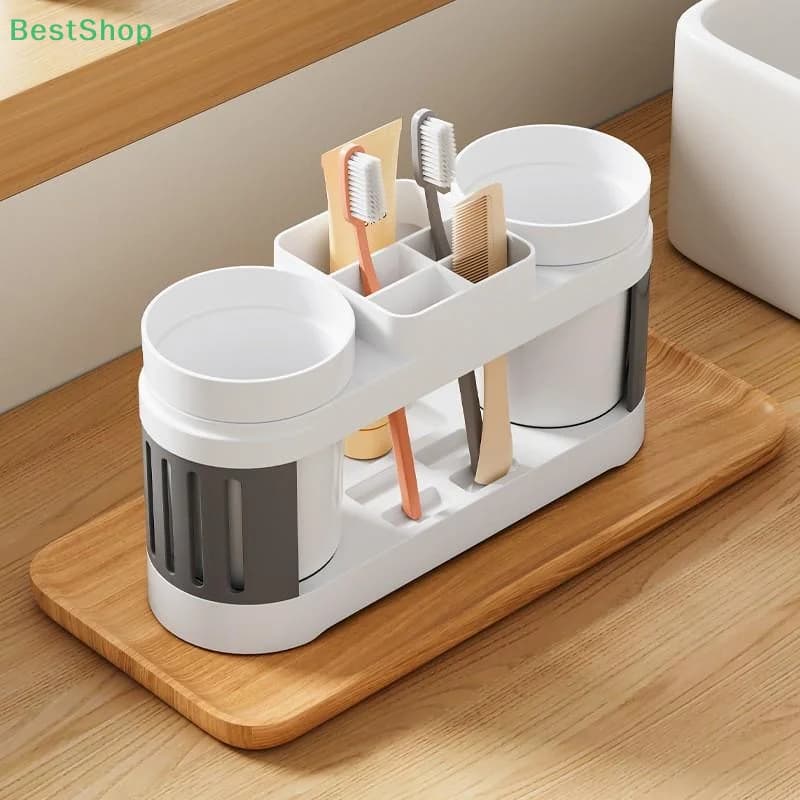 ♥ ♥ ♥ Set porta spazzolino per tazza collutorio Set portabicchieri per dentifricio da bagno