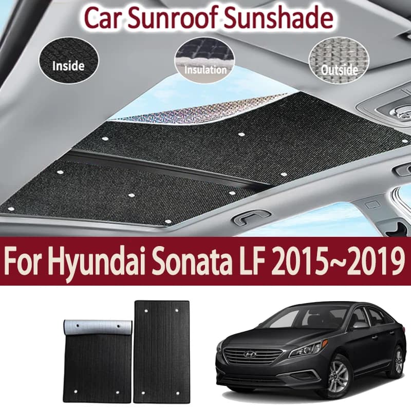 Auto Roof Openable Sun Curtains For Hyundai Sonata LF 2015 ~ 2019 2016 2017 Auto Lucernario Tetto Solar Protection Thermal Insulation Anti-UV Accessories