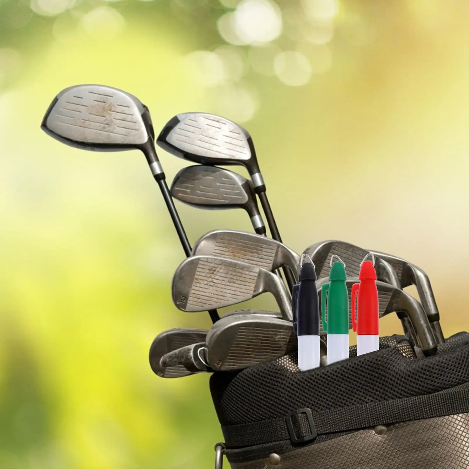 Set di 4 Strumenti per Allineamento Golf, Marcatore per Palline, Aiuto per il Putting, Stencil in Plastica Riutilizzabile per Marcatura Precisa e Consistente delle Palline, Attrezzatura per Allenamento Golf
