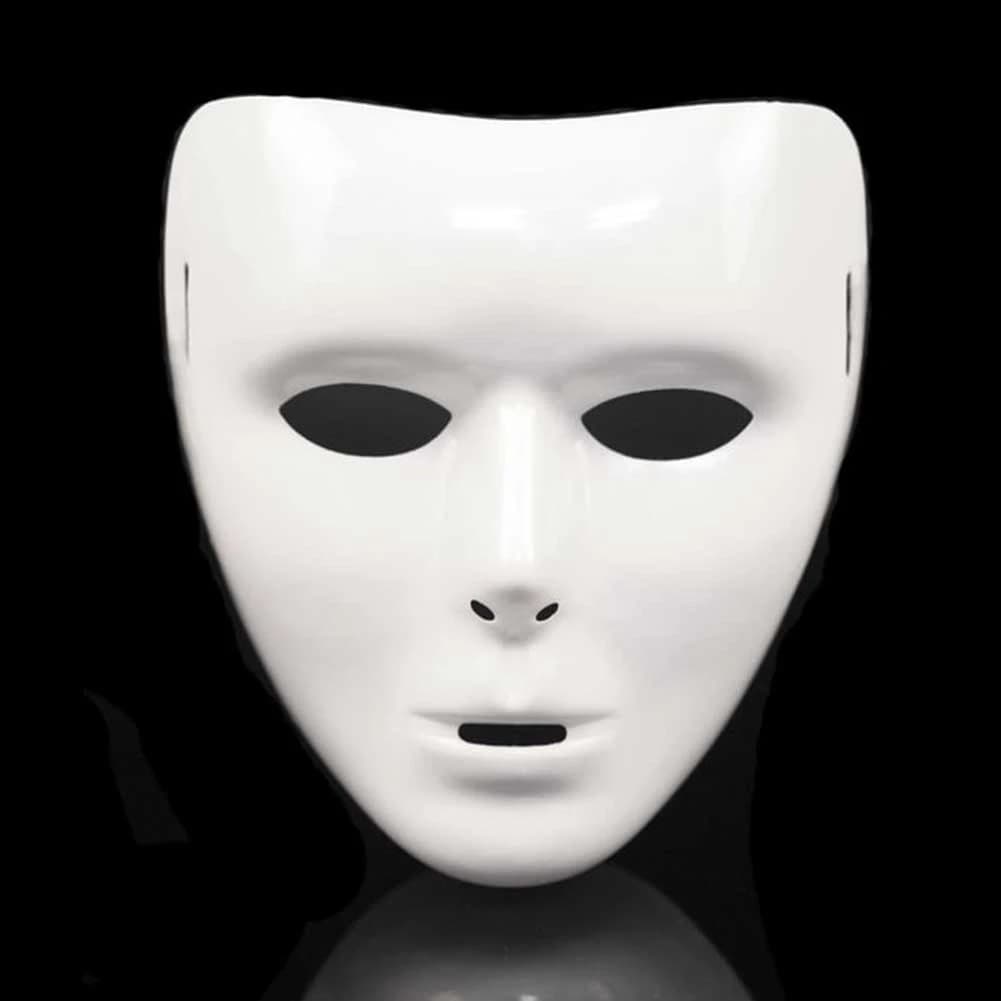 Luci notturne di Halloween Ballo di strada Viso Creativo femminile Spaventoso Kamen Rider Danza fantasma Maschera da ballo di strada bianca 1 pz