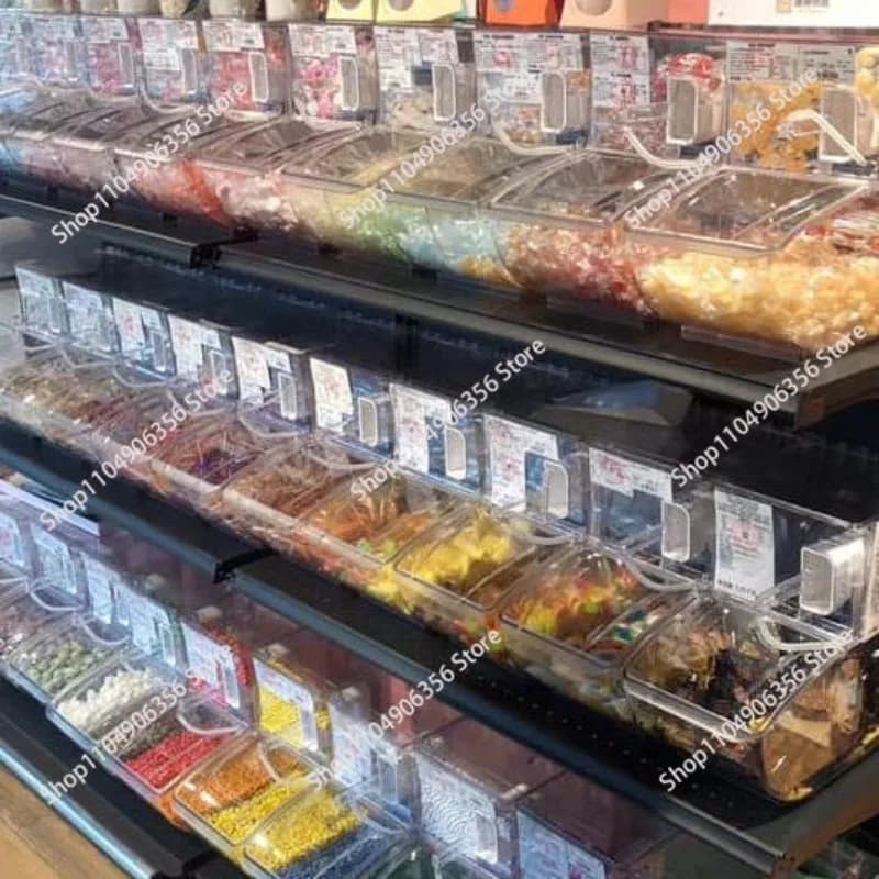 for Nuts Foods Container Candy Bins for Supermarket and Grocery Display
