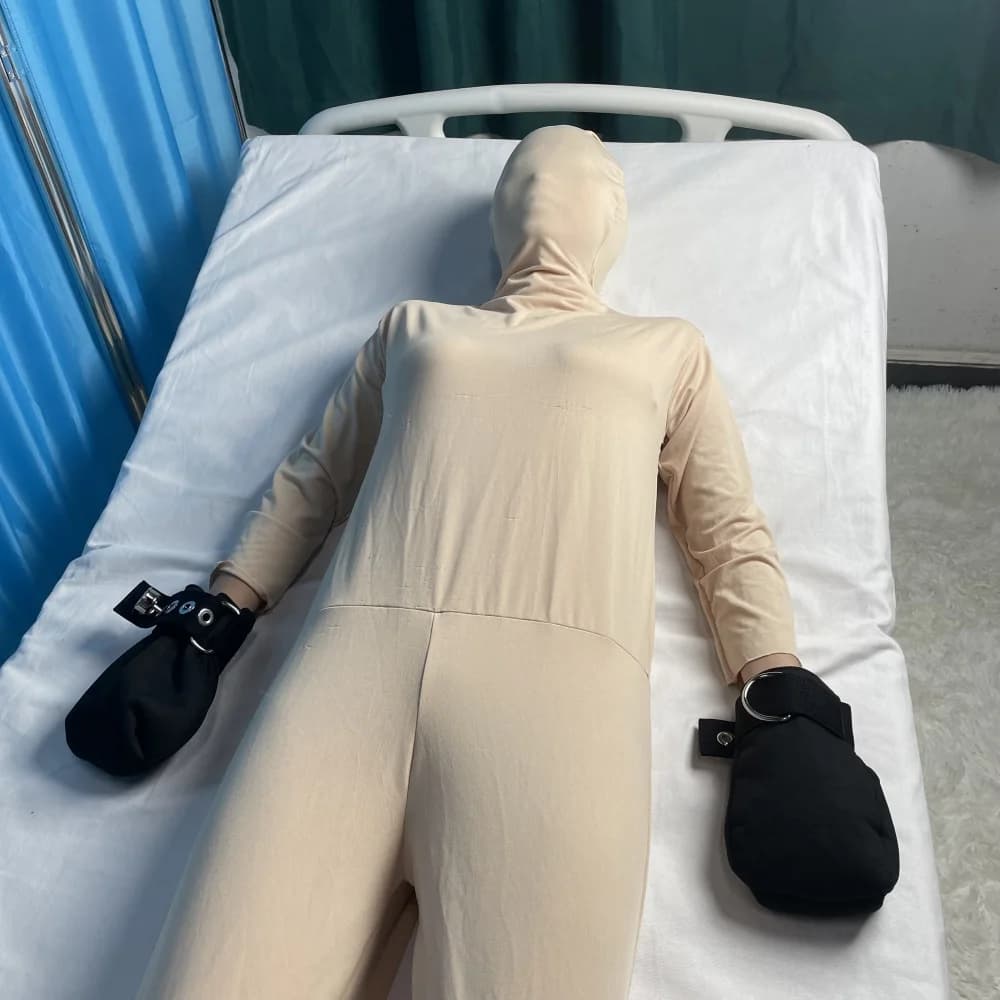 Guanti da pugno rilassati per assistenza sanitaria ospedaliera Guanti di ritenuta per le mani imbottiti medici Guanti fissi antigraffio Paziente di demenza per anziani