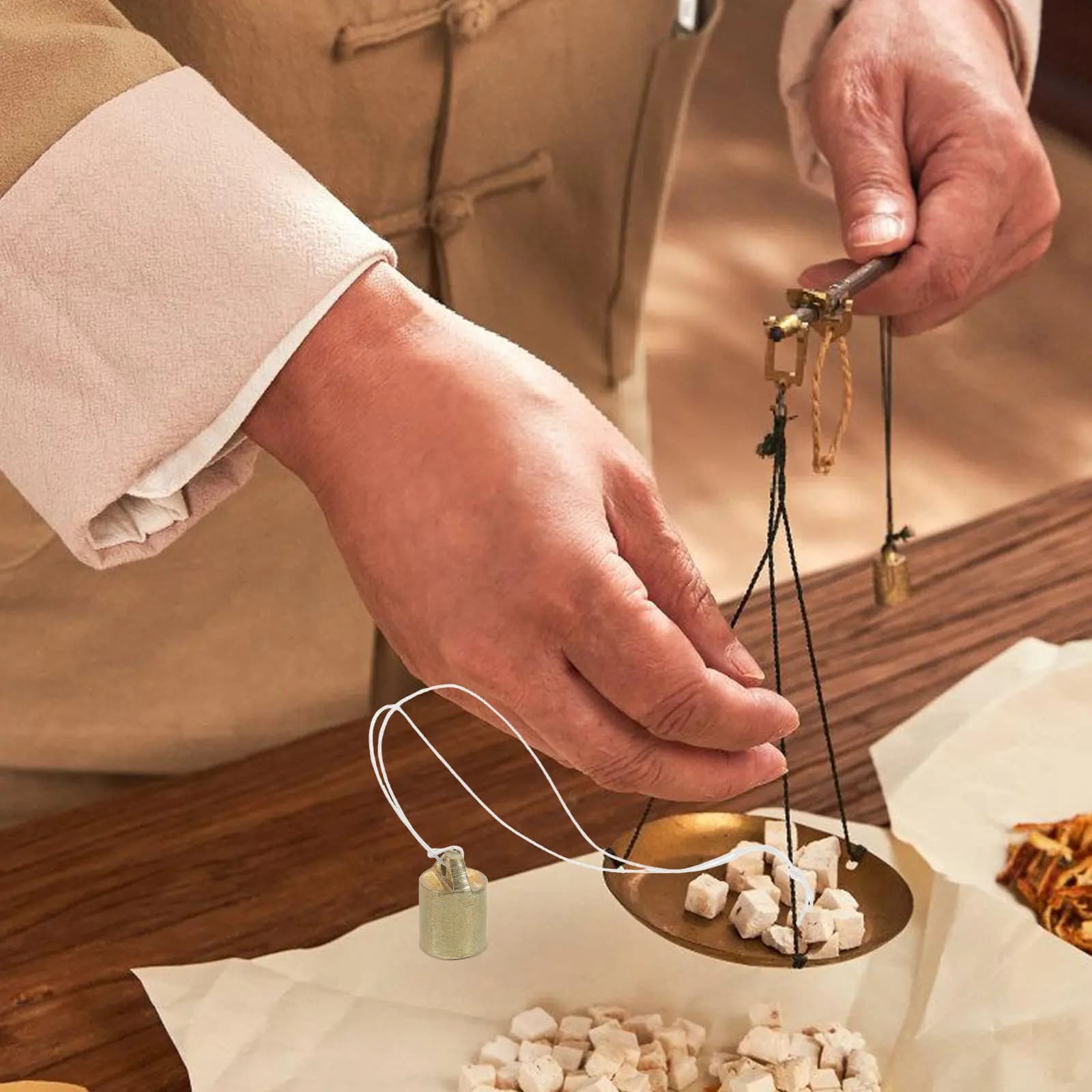 Set di Pesi di Precisione Meccanici Vintage in Ferro per Calibrazione, per Uso in Cucina, Officina, Fabbrica, Alimenti, Bagagli, Pesce