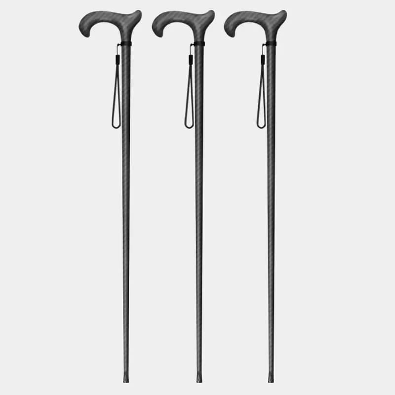 Custom High Strength Telescopic Carbon Fiber Folding Trekking Pole Lightweight 120g Compact Elderly-Friendly Hiking Cane