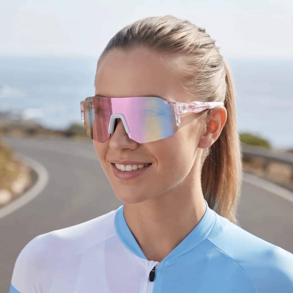 Big Size Ski Sunglasses Protective Lenses UV400 Protection Riding Sunglasses Comfortable Nose Pad Large Frame Ski Goggles Women