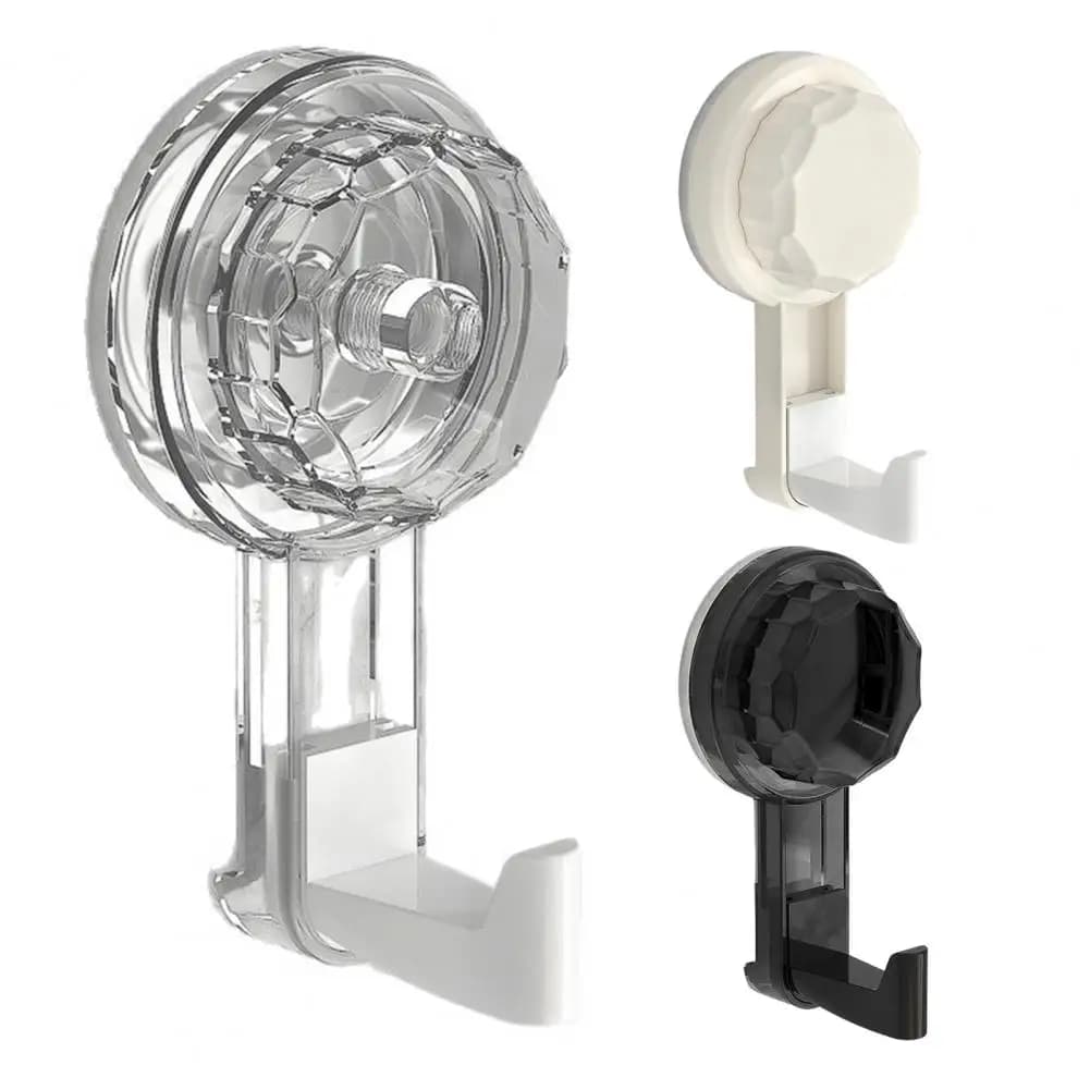 Heavy Duty Suction Hooks, Rotating Suction Hook with Vacuum Block, Heavy Duty Adhesive Hook, Bathroom Waterproof