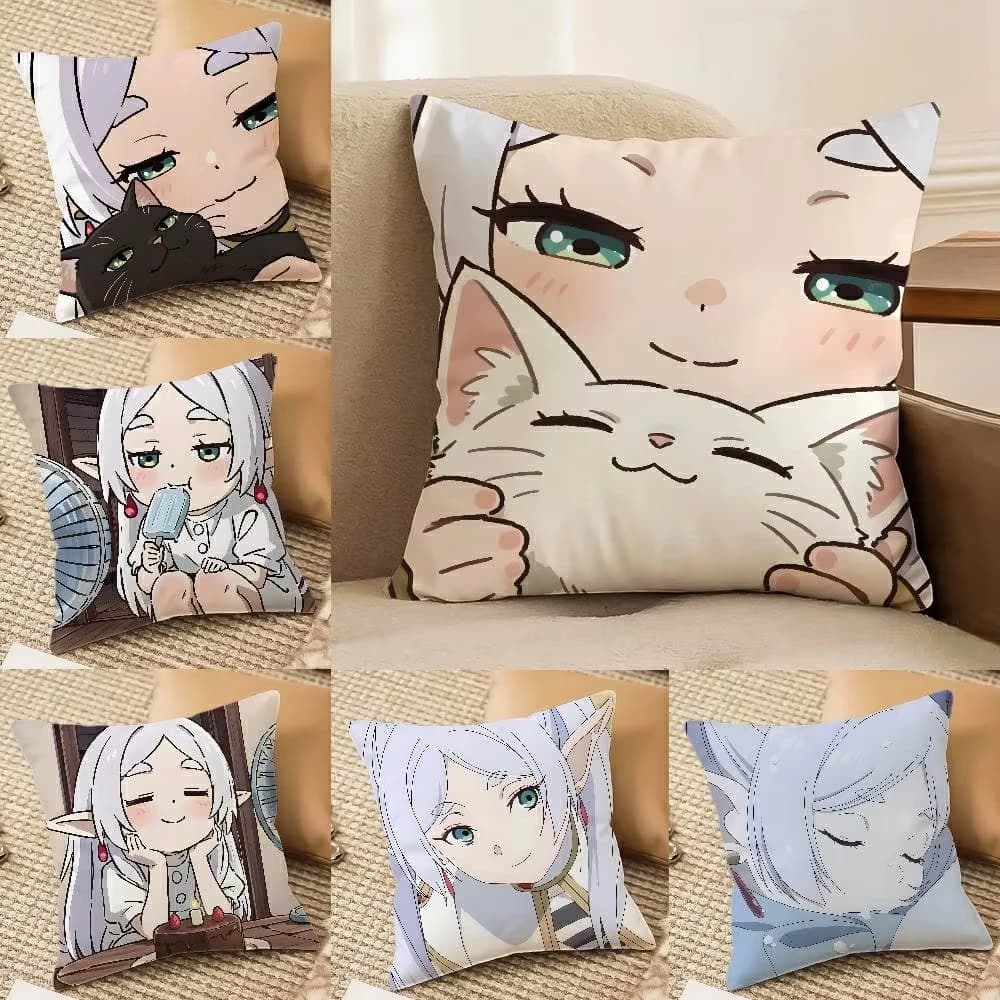 F-Frieren Beyond Journeys End-MT Cute pillow Federa Print Federa Living Sofa Pillow Lining Bedroom Furniture