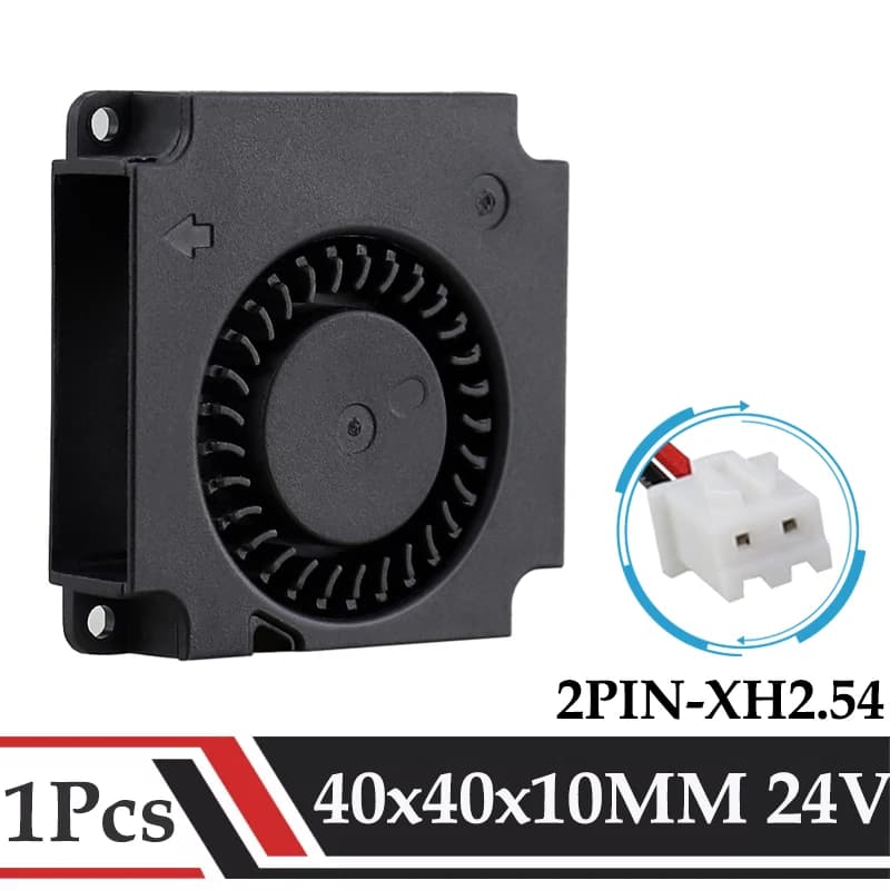 Gdstime 40x40x10mm Ventilatore DC 24V Ventilatore 4cm 40mmx10mm Doppia sfera e radiatore di scarico idraulico senza spazzole 4010 Radiatori per stampante 3D
