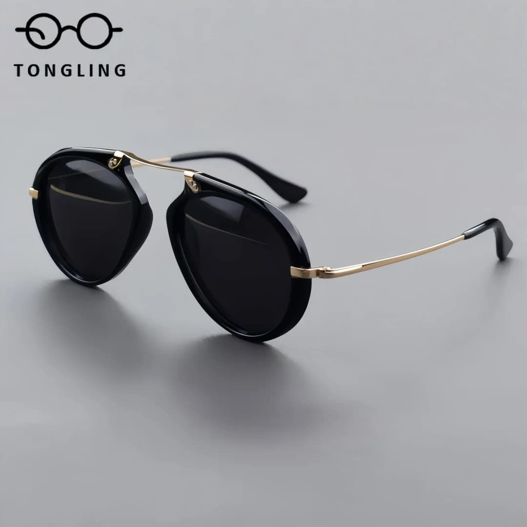 2026 New Ultra-Light TR90 Titanium Metal Men Sunglasses Fashionable And Unique Women Outdoor Driving UV400 Protection Sunglasses