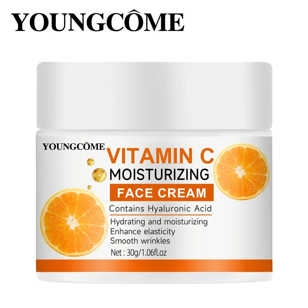 YOUNGCOME Vitamin C Moisturising Cream Repair Anti-aging Essence Facial Skin Care Contains Deep Moisturizer Remover Face Cream