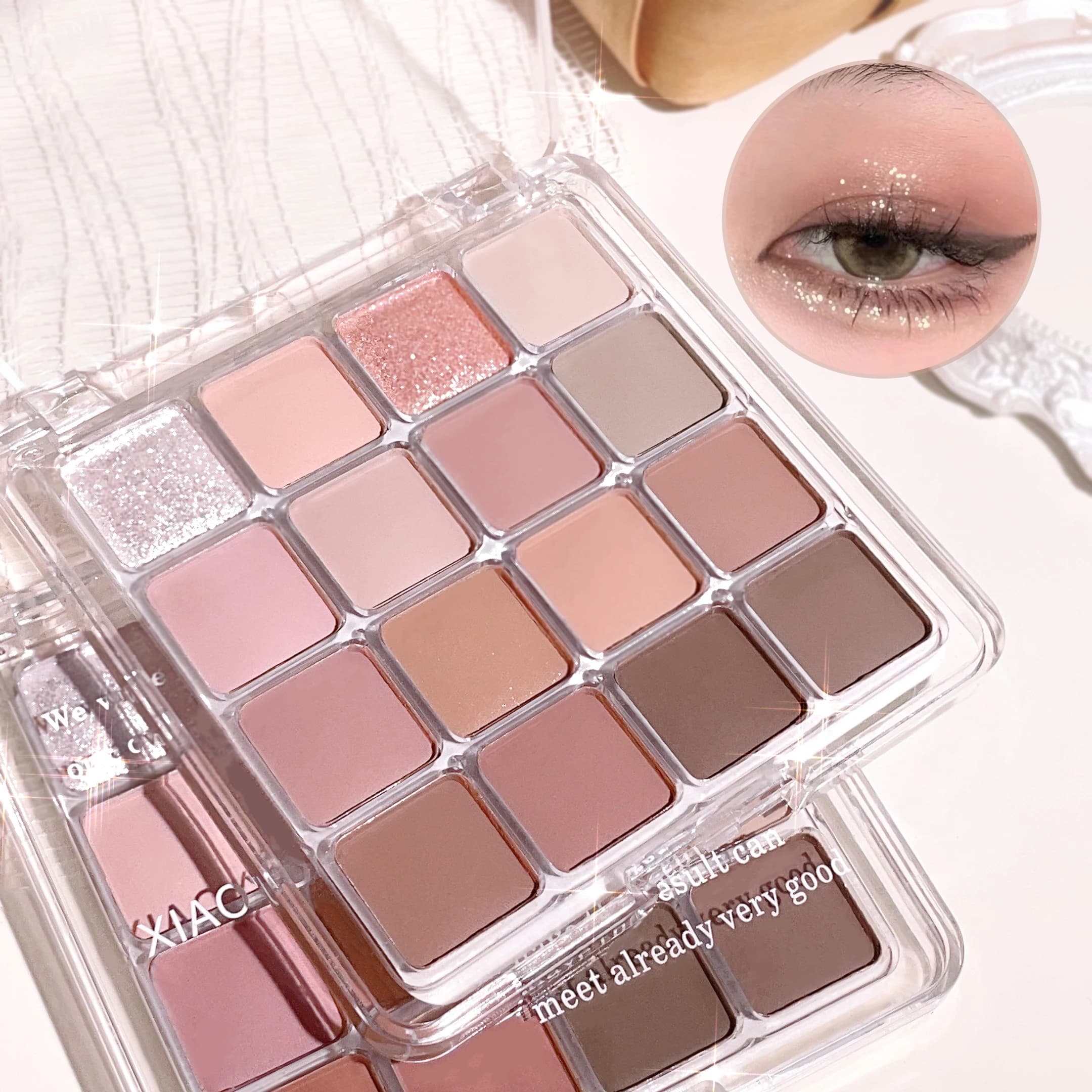 Magic umbrella for sunshades with sixteen colors, Korean makeup umbrella, pearl matt earth color