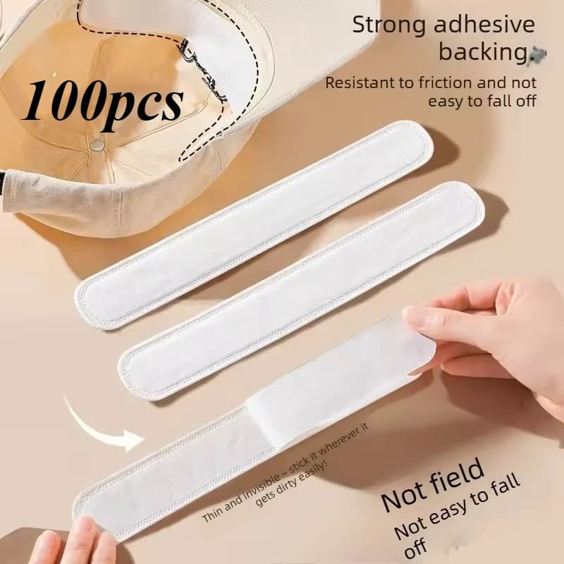 Cuscinetto Assorbente Monouso per Cappello, Fodera Regolabile per Cappello | Protezione per Colletto in Cotone per Cappellini da Baseball e Magliette, Accessori per Escursionismo