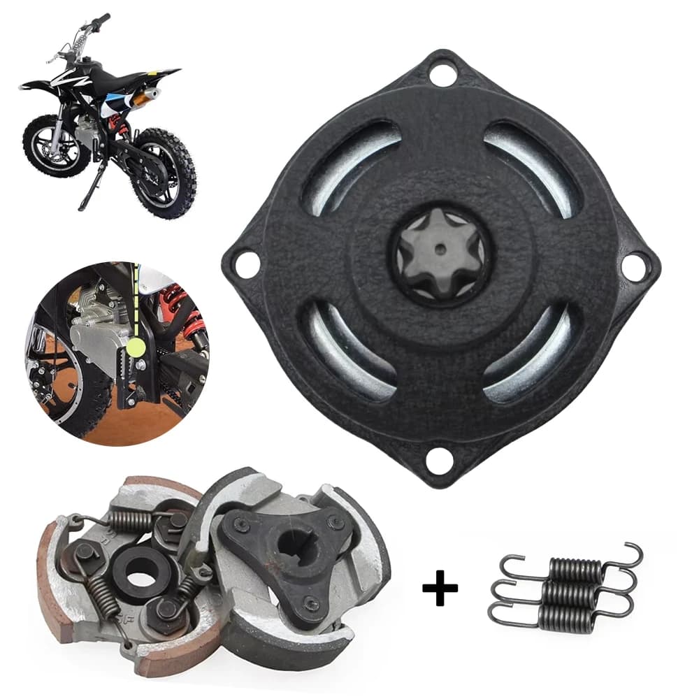 25H 6T 7T Drum Gear Box Heavy Duty Clutch Pad Kit For 43cc 47cc 49cc 2‑Stroke Mini Moto Pocket Bike Dirt Pit Bike Kids ATV Quad