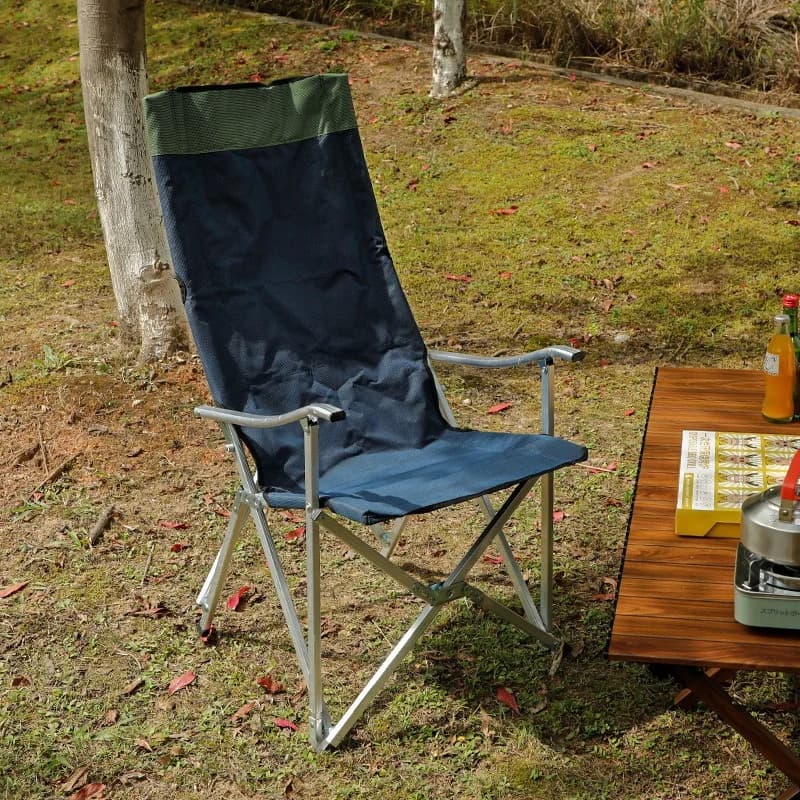 Portable Aluminum Armchair Folding Backrest Camping Chair Multifunctional Barbecue Fishing Chairs Outdoor Travel Camping Gear
