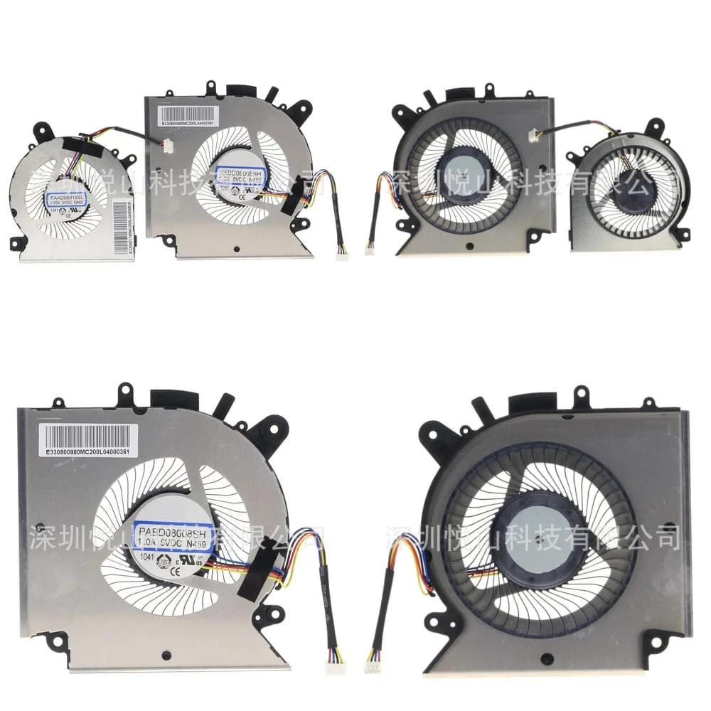 Ventola di Raffreddamento CPU GPU di Ricambio per MSI Katana GF66 GF76 12UG 12UE, Sistema di Dissipazione del Calore per Laptop