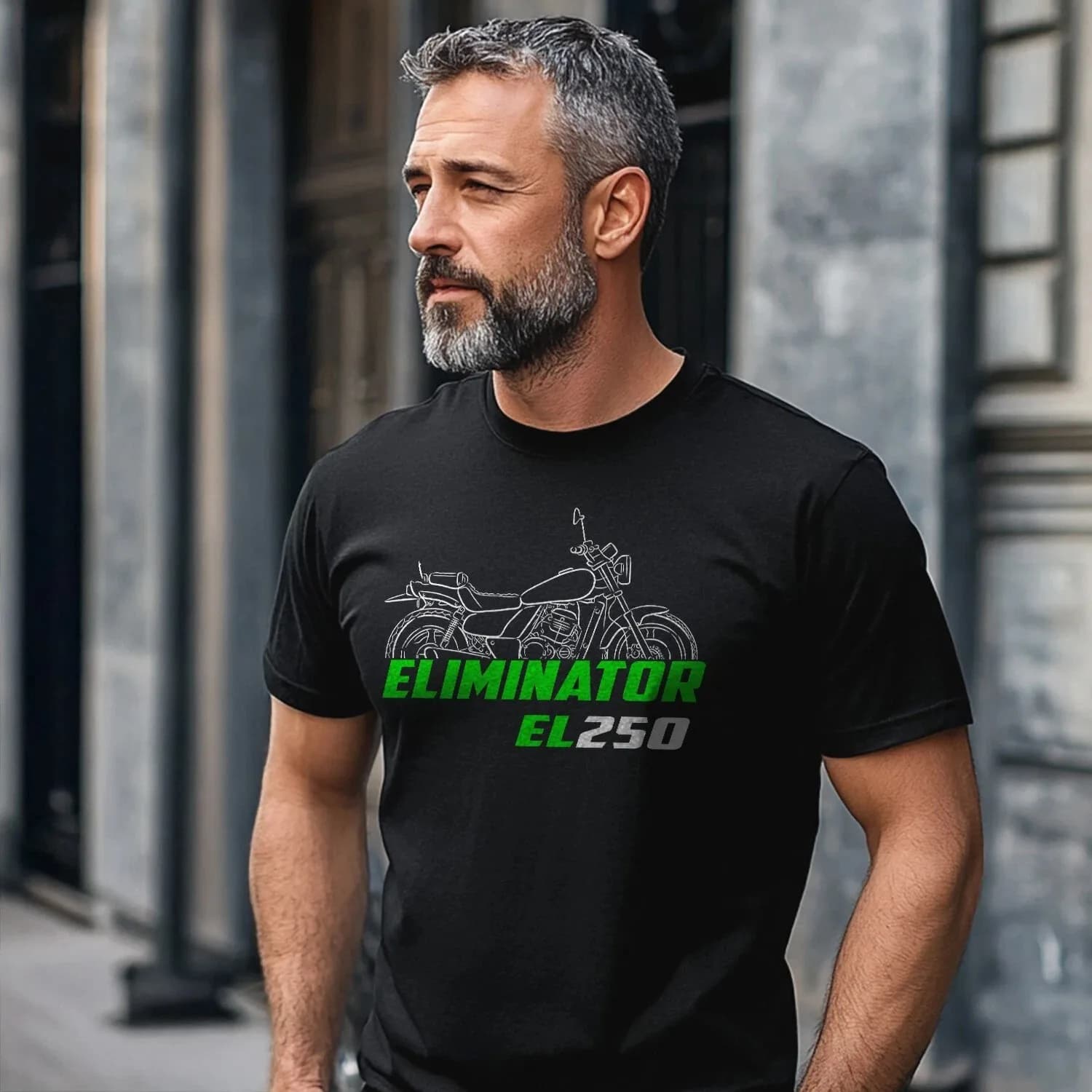 Maglietta per Fan EL 250 Eliminator - T-Shirt da Moto in Cotone per Ciclismo Quotidiano, Adatta sia per Uomini che per Donne