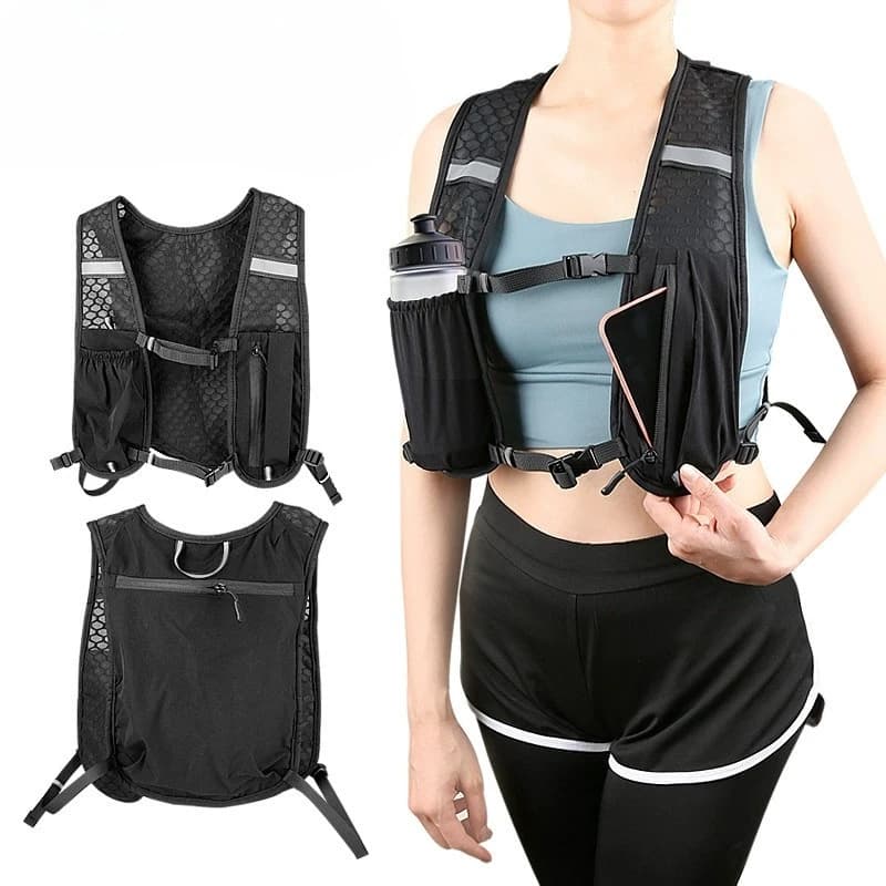 Lightweight Hydration Running Phone Bag Outdoor Hiking Cycling Trekking Vest Pack Sports Storage Hydration Backpack