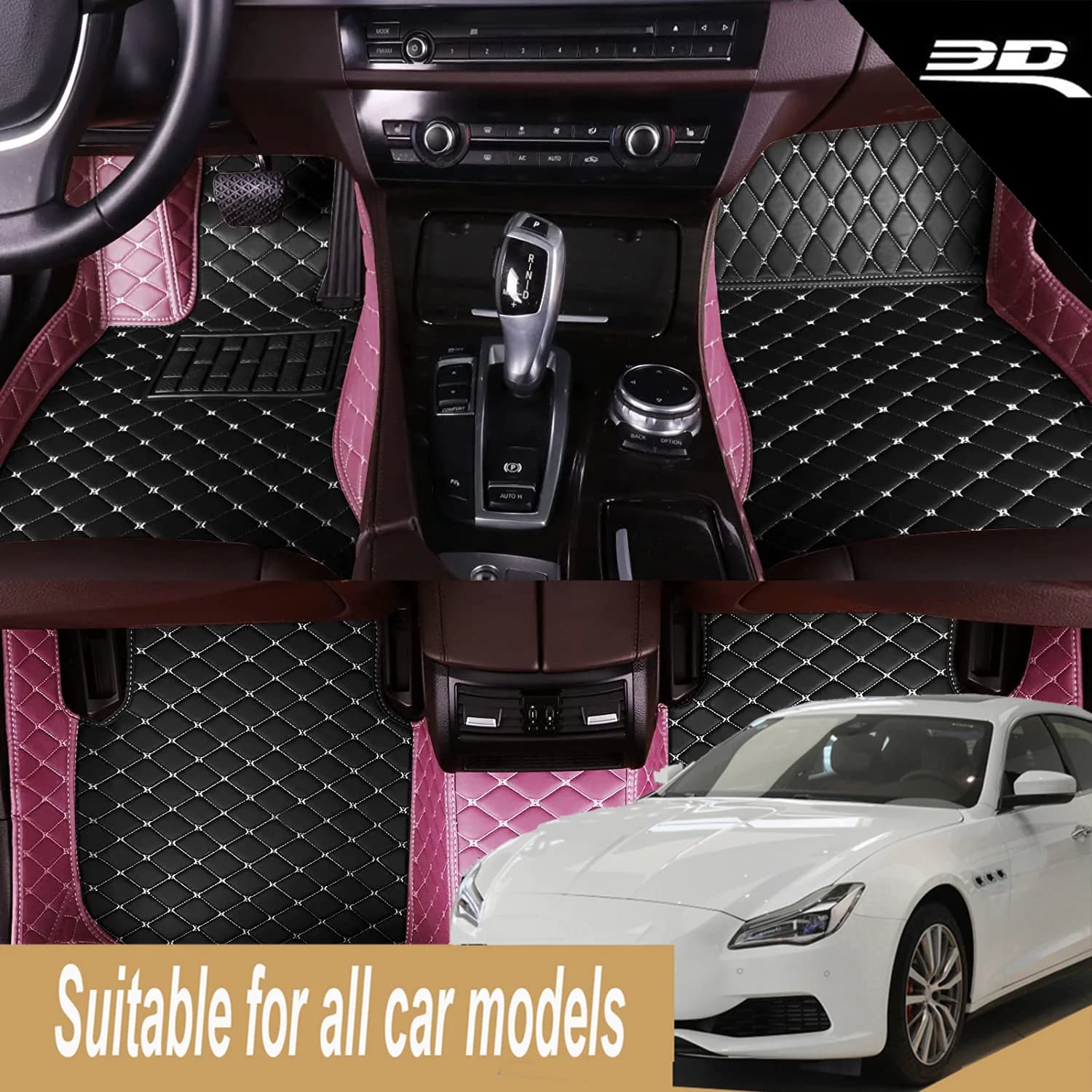 Tappetini per auto personalizzati per Volvo S40 V40 Accessori per tappeti auto Rivestimenti per pavimenti in pelle impermeabili